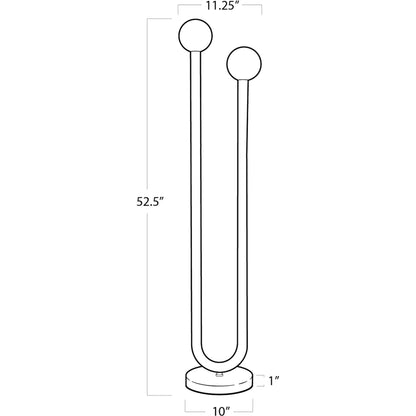 Happy Floor Lamp by Regina Andrew. Made from steel in a modern style.