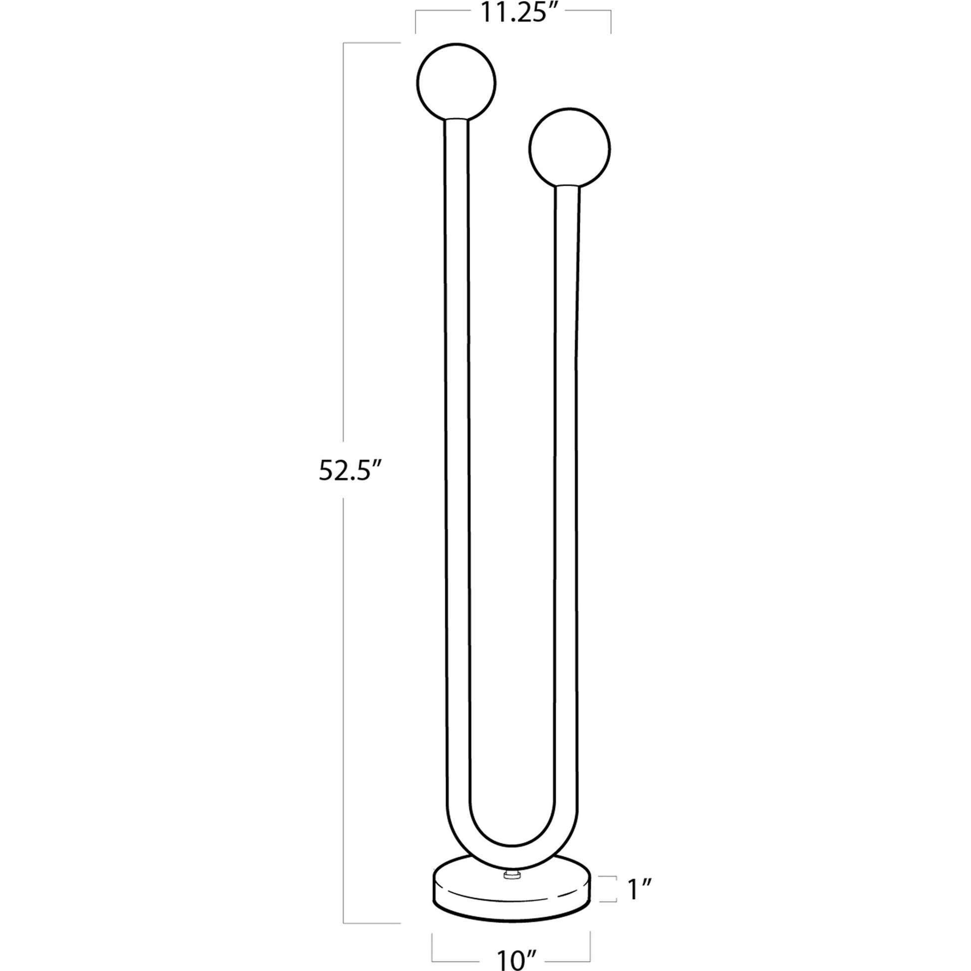 Happy Floor Lamp by Regina Andrew. Made from steel in a modern style.