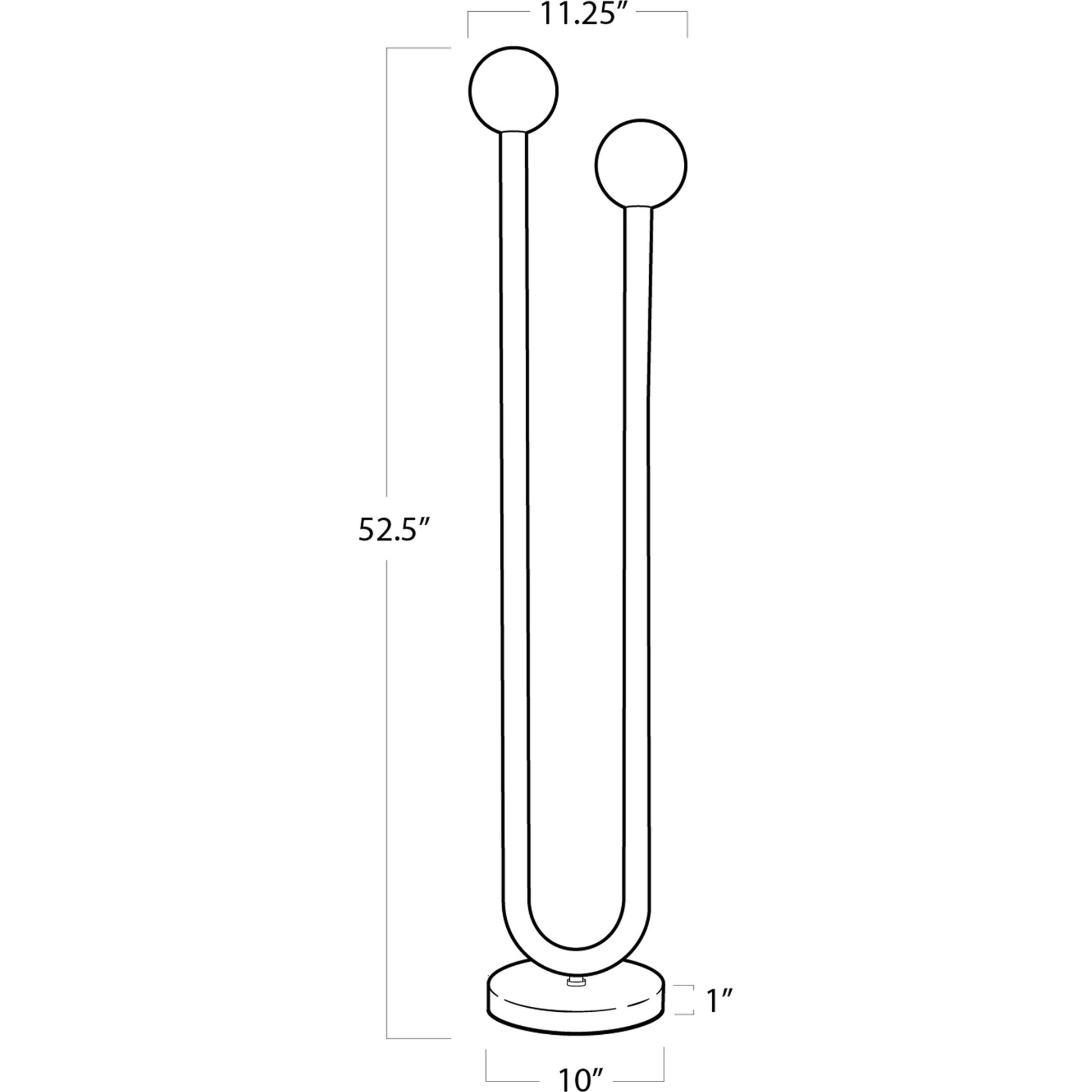 Happy Floor Lamp by Regina Andrew. Made from steel in a modern style.