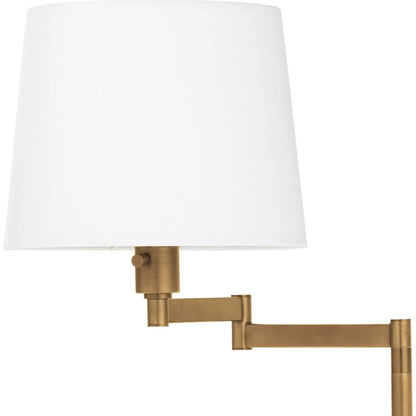 Virtue Floor Lamp by Regina Andrew in brass and natural brass. Made from steel in a modern style.