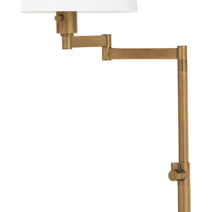 Virtue Floor Lamp by Regina Andrew in brass and natural brass. Made from steel in a modern style.