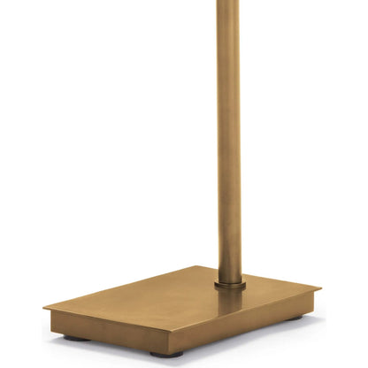 Virtue Floor Lamp by Regina Andrew in brass and natural brass. Made from steel in a modern style.