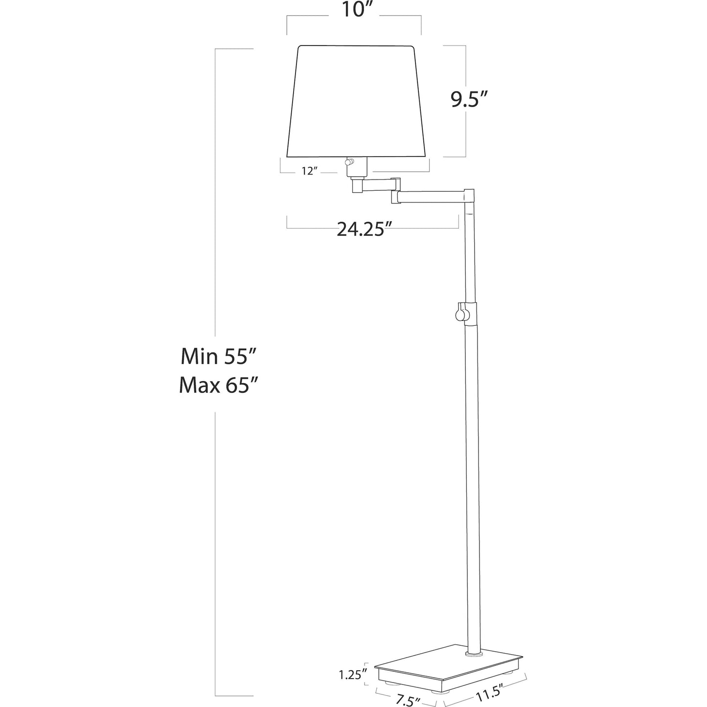 016 SI-2262644 | Additional Silo | Virtue Floor Lamp by Regina Andrew in brass and natural brass. Made from steel in a modern style.