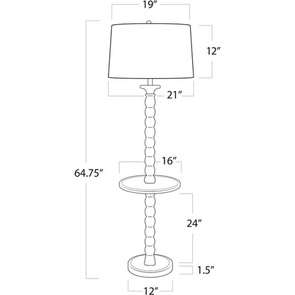 Perennial Floor Lamp by Regina Andrew in natural. Made from birch wood in a cottage & farmhouse style.