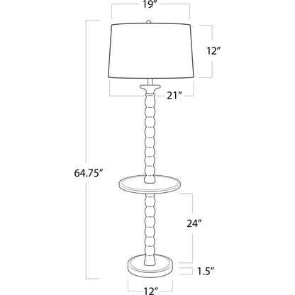Perennial Floor Lamp by Regina Andrew in natural. Made from birch wood in a cottage & farmhouse style.