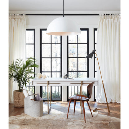 Spyder Floor Lamp by Regina Andrew in white. Made from steel in a modern style.