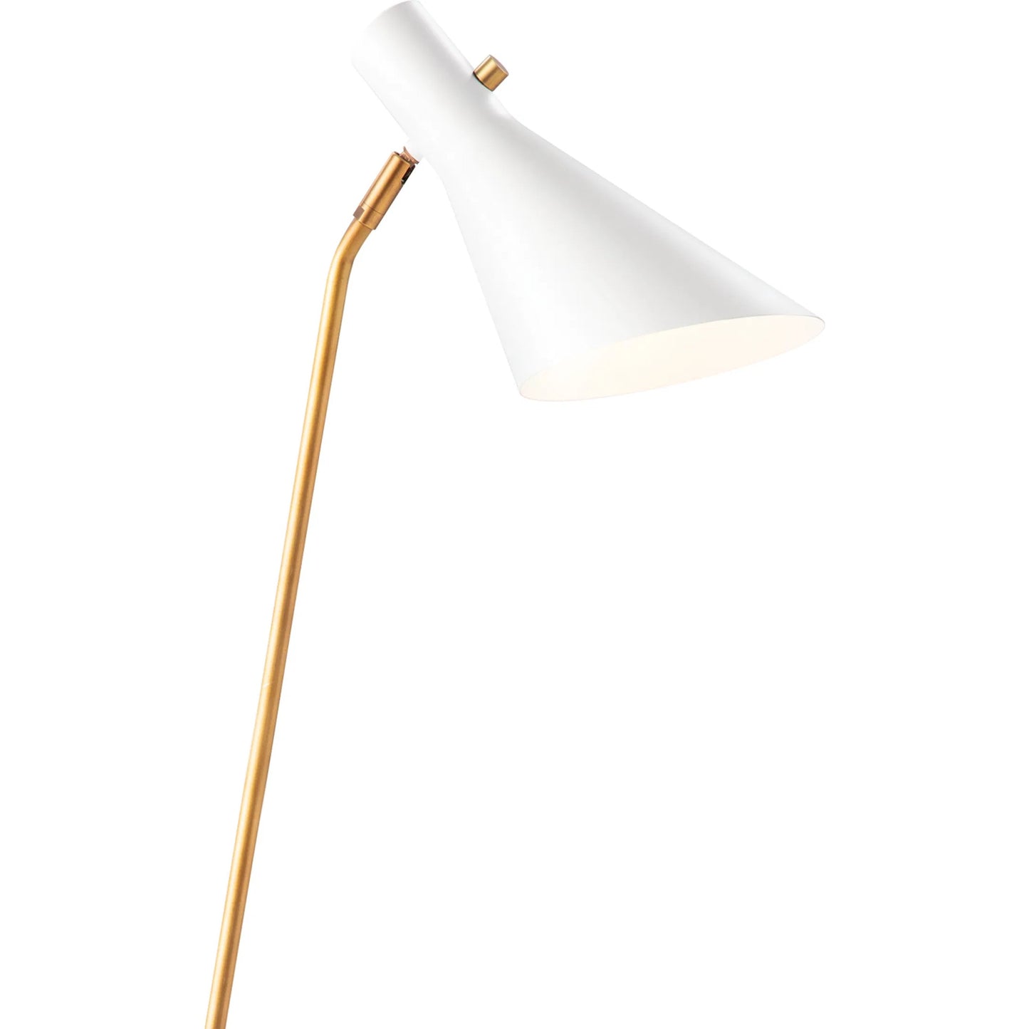 002 SI-1949093 | Closeup | Spyder Floor Lamp by Regina Andrew in white. Made from steel in a modern style.