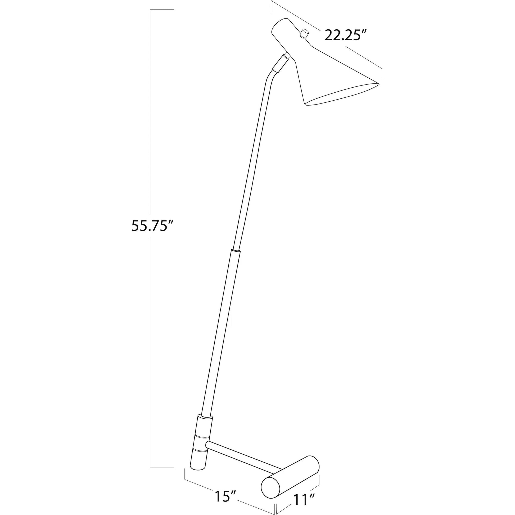 Spyder Floor Lamp by Regina Andrew in white. Made from steel in a modern style.