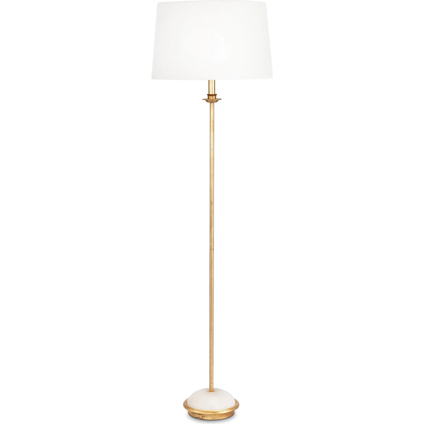 000 SI-2262645 | Primary Silo | Fisher Floor Lamp by Regina Andrew in gold leaf. Made from steel in a modern style.