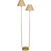 Polly Floor Lamp, Rattan by Regina Andrew. Made from steel in a modern style.