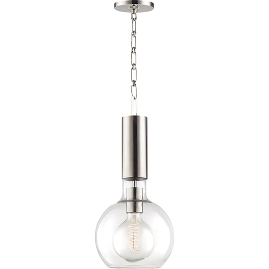 Raleigh Pendant by Hudson Valley. Made from steel in a modern style.