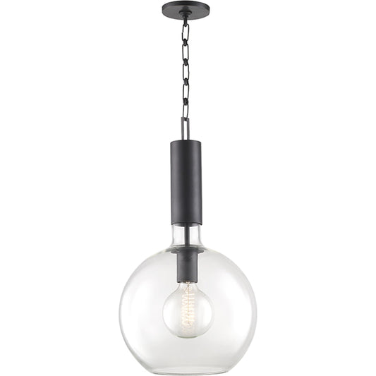 Raleigh Pendant by Hudson Valley. Made from steel in a modern style.