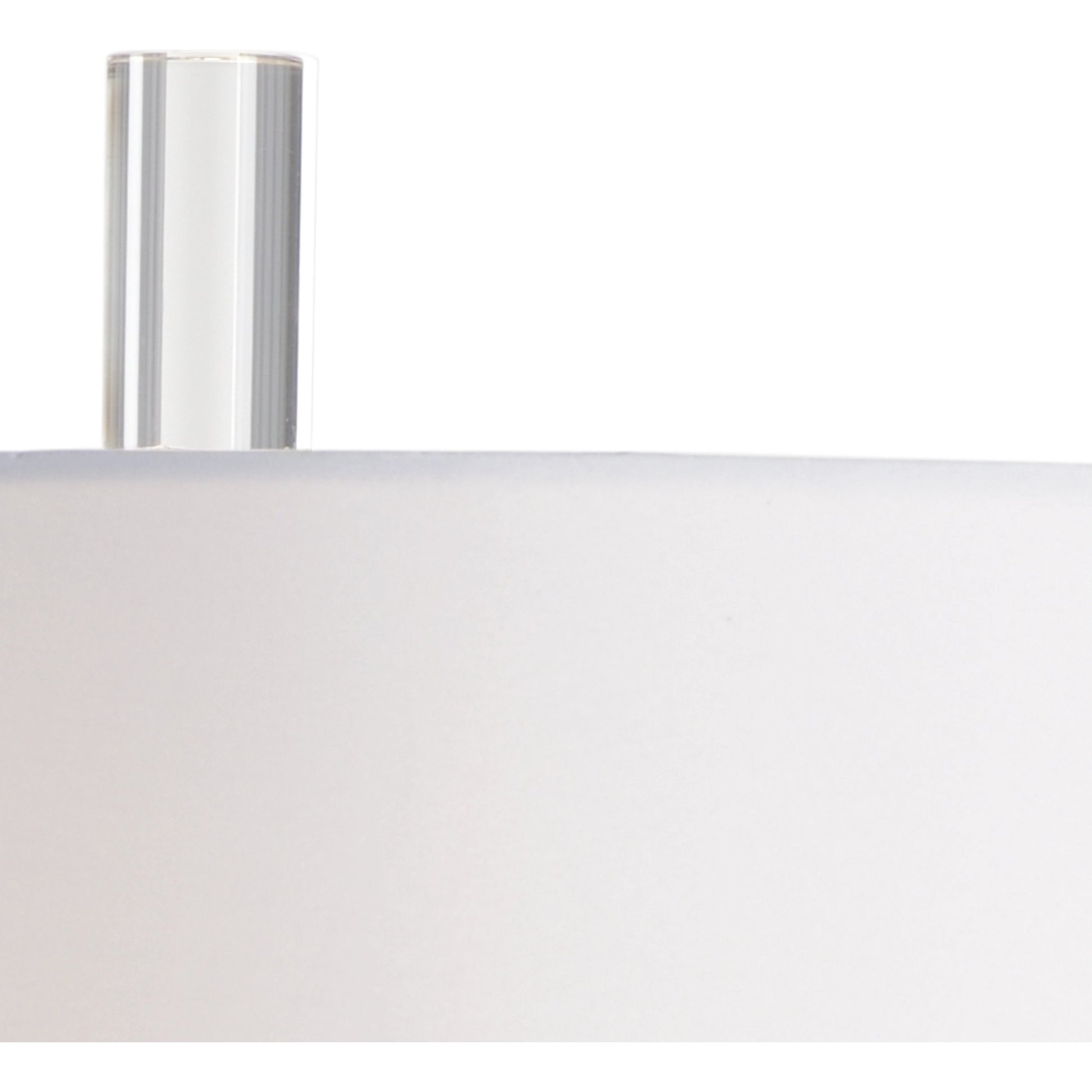 Gate Finial Lamp by Wildwood in snow glaze, clear. Made from porcelain in a transitional style.