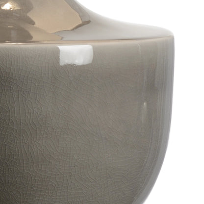 Gate Finial Lamp by Wildwood in snow glaze, clear. Made from porcelain in a transitional style.