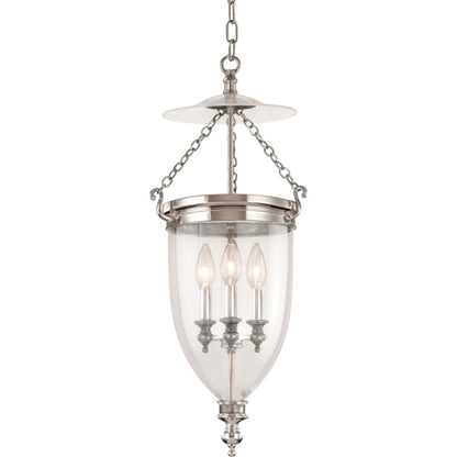 Hanover Pendant by Hudson Valley in aged brass. Made from brass in a traditional style.