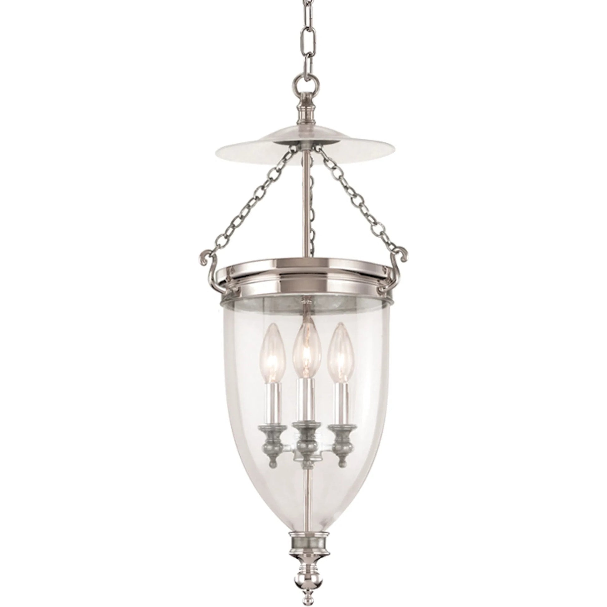 Hanover Pendant by Hudson Valley in aged brass. Made from brass in a traditional style.