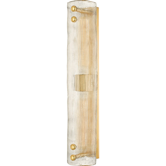 Prospect Park Wall Sconce by Hudson Valley. Made from steel in a transitional style.