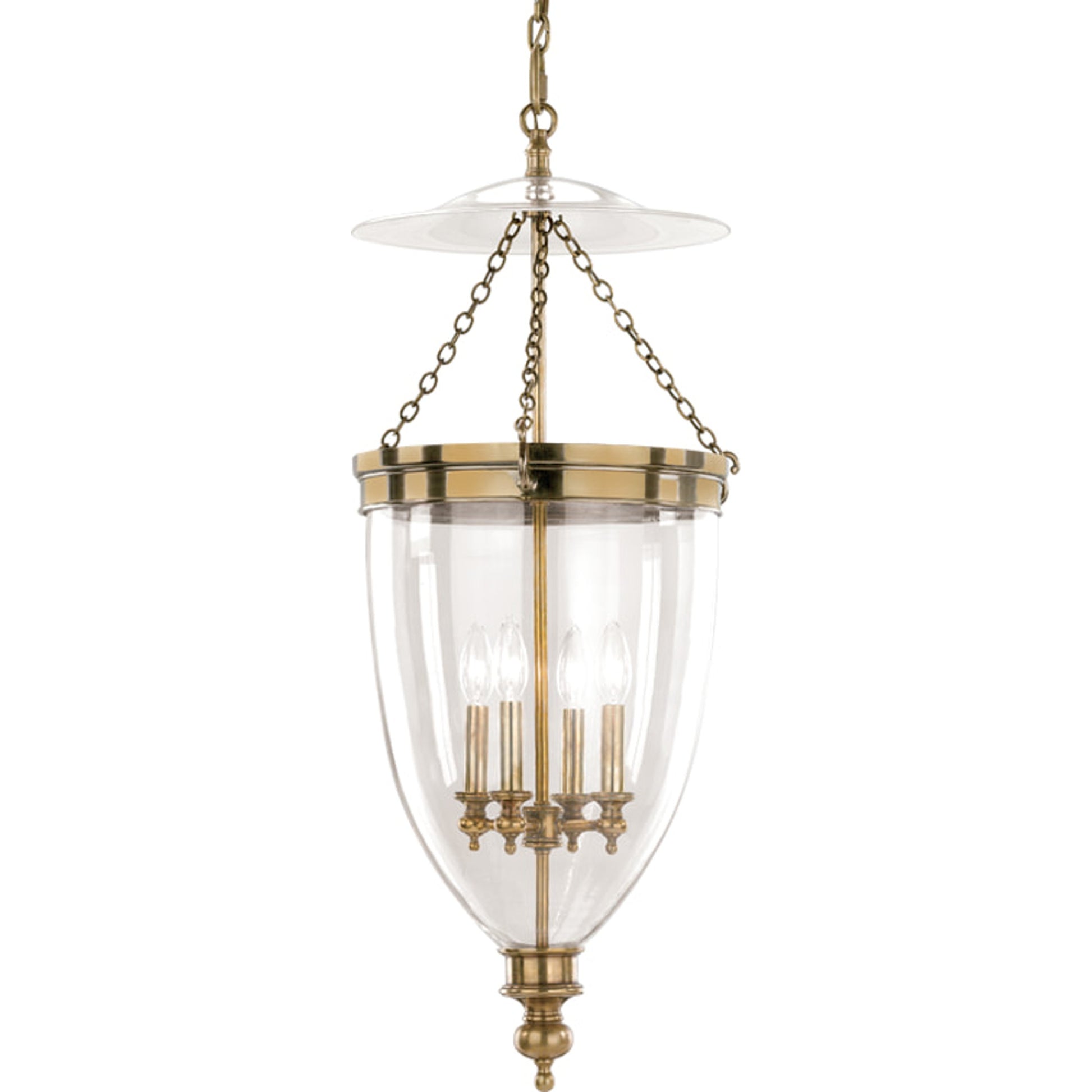 Hanover 4 Light Pendant by Hudson Valley. Made from steel in a traditional style.
