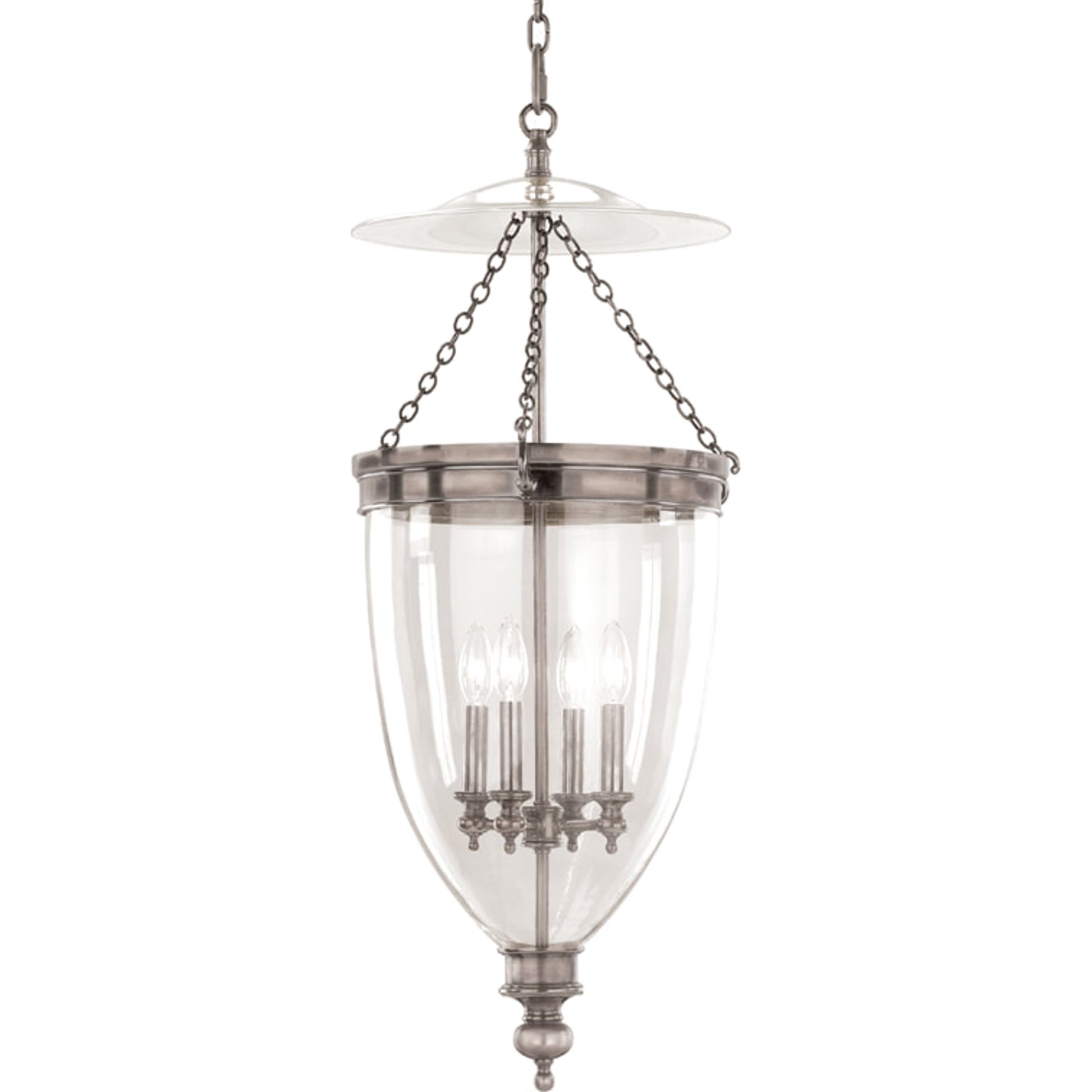 Hanover 4 Light Pendant by Hudson Valley. Made from steel in a traditional style.