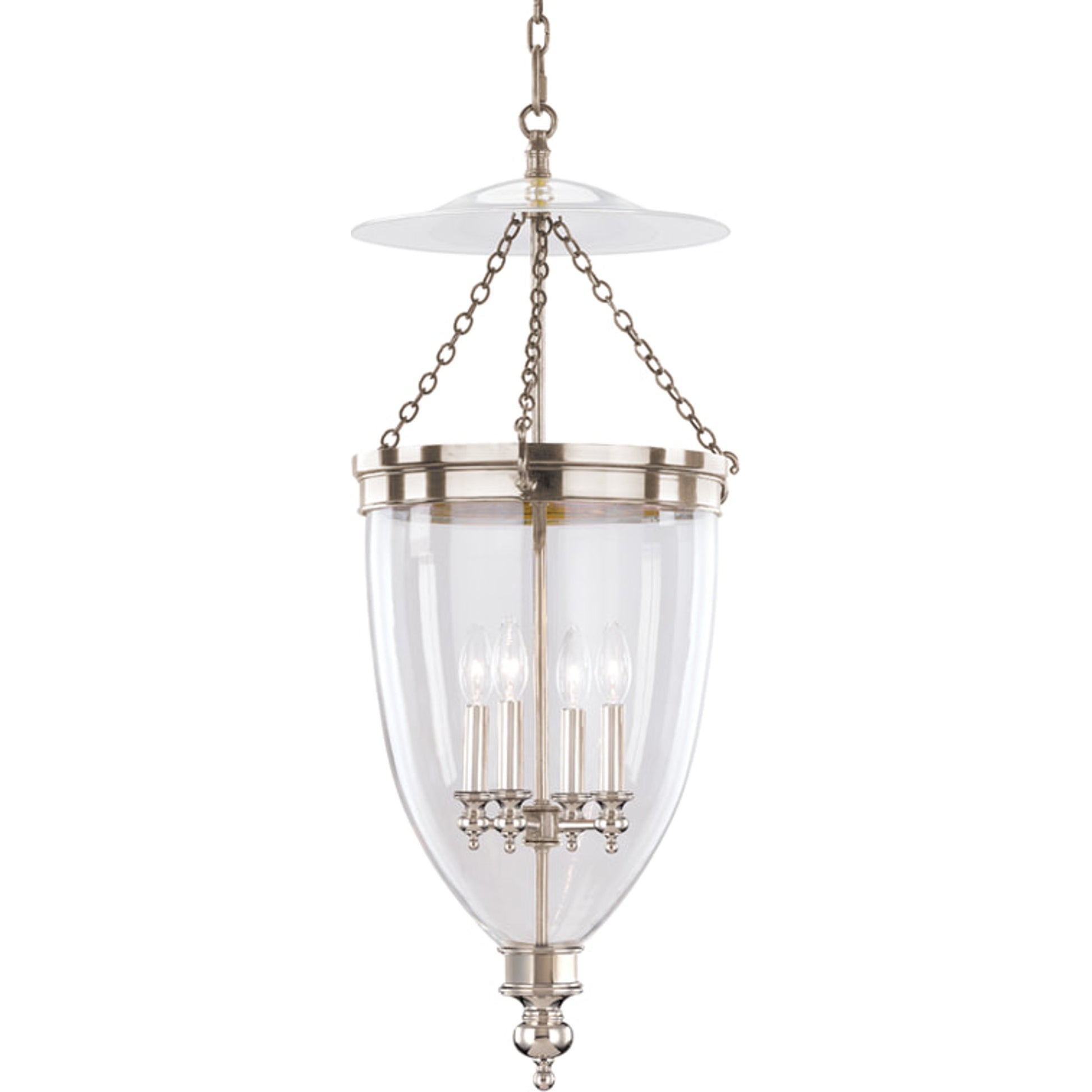 Hanover 4 Light Pendant by Hudson Valley. Made from steel in a traditional style.