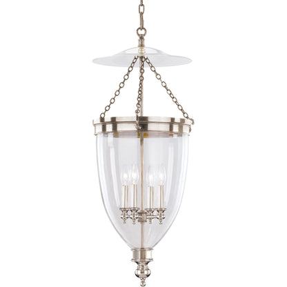 Hanover 4 Light Pendant by Hudson Valley. Made from steel in a traditional style.