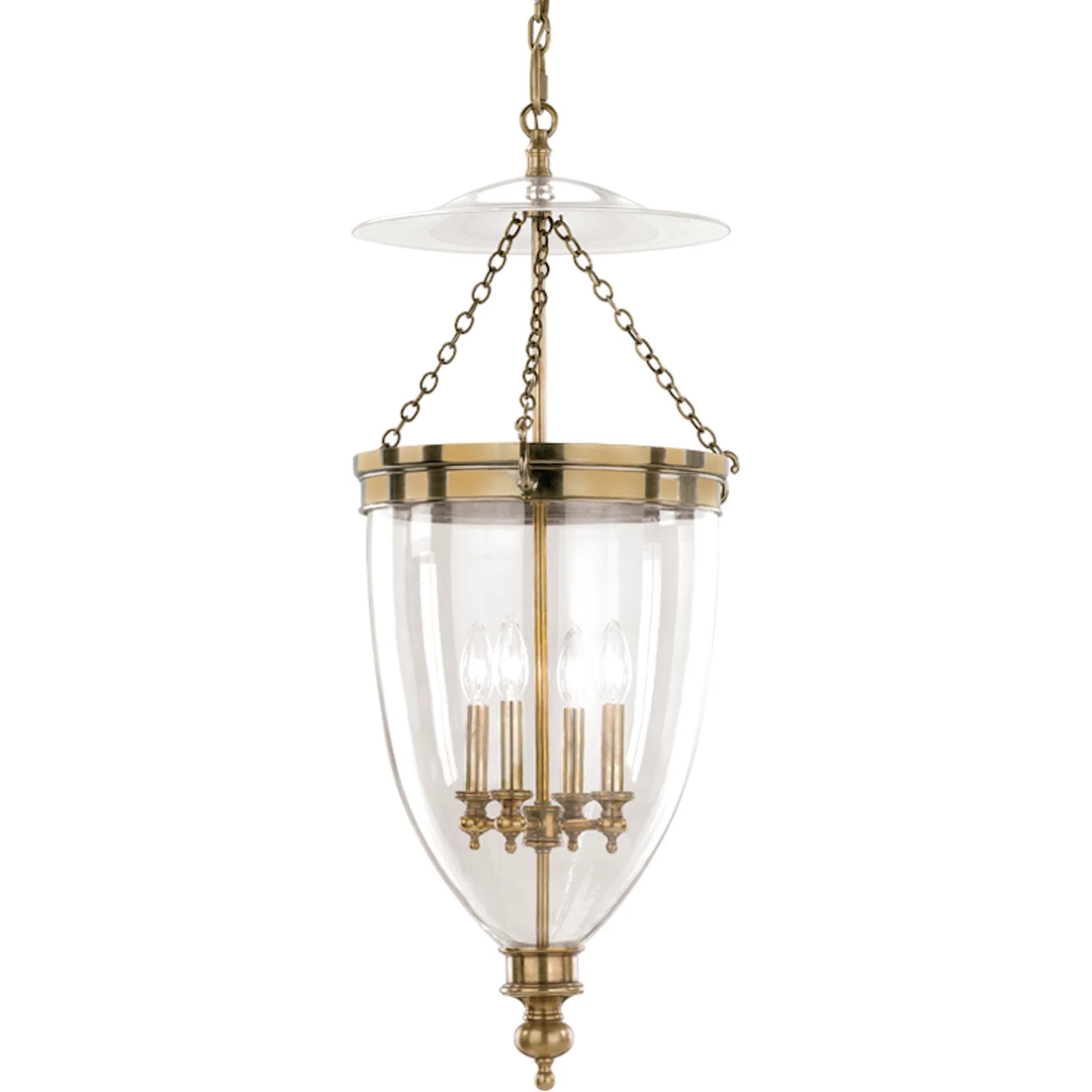Hanover 4 Light Pendant by Hudson Valley. Made from steel in a traditional style.