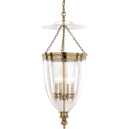Hanover 4 Light Pendant by Hudson Valley. Made from steel in a traditional style.