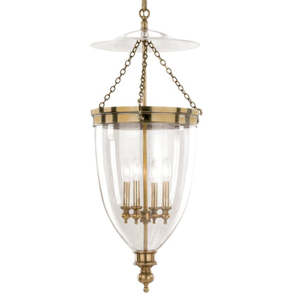 Hanover 4 Light Pendant by Hudson Valley. Made from steel in a traditional style.