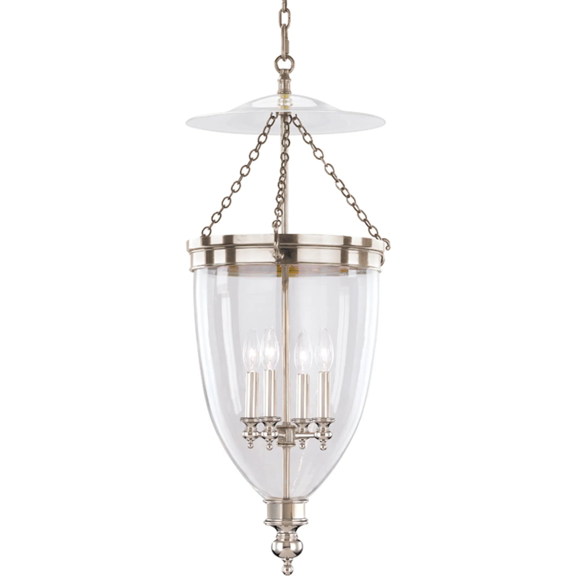 Hanover 4 Light Pendant by Hudson Valley. Made from steel in a traditional style.