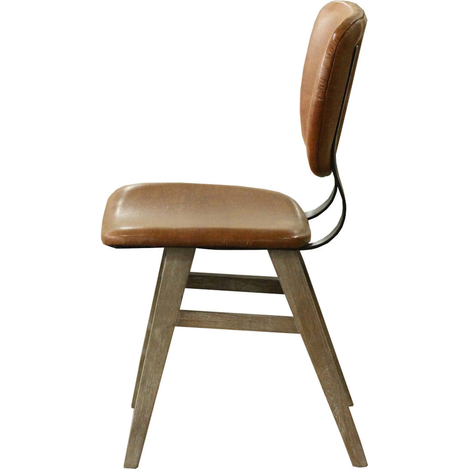 Fraser Dining Chair by LH Imports in white washed, matte black. Made from unique in a modern style.