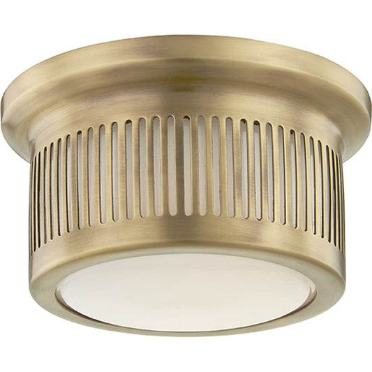 Bangor Led Flush Mount by Hudson Valley. Made from brass in a modern style.