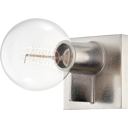Bodine Wall Sconce by Hudson Valley in wbn. Made from brass in a modern style.
