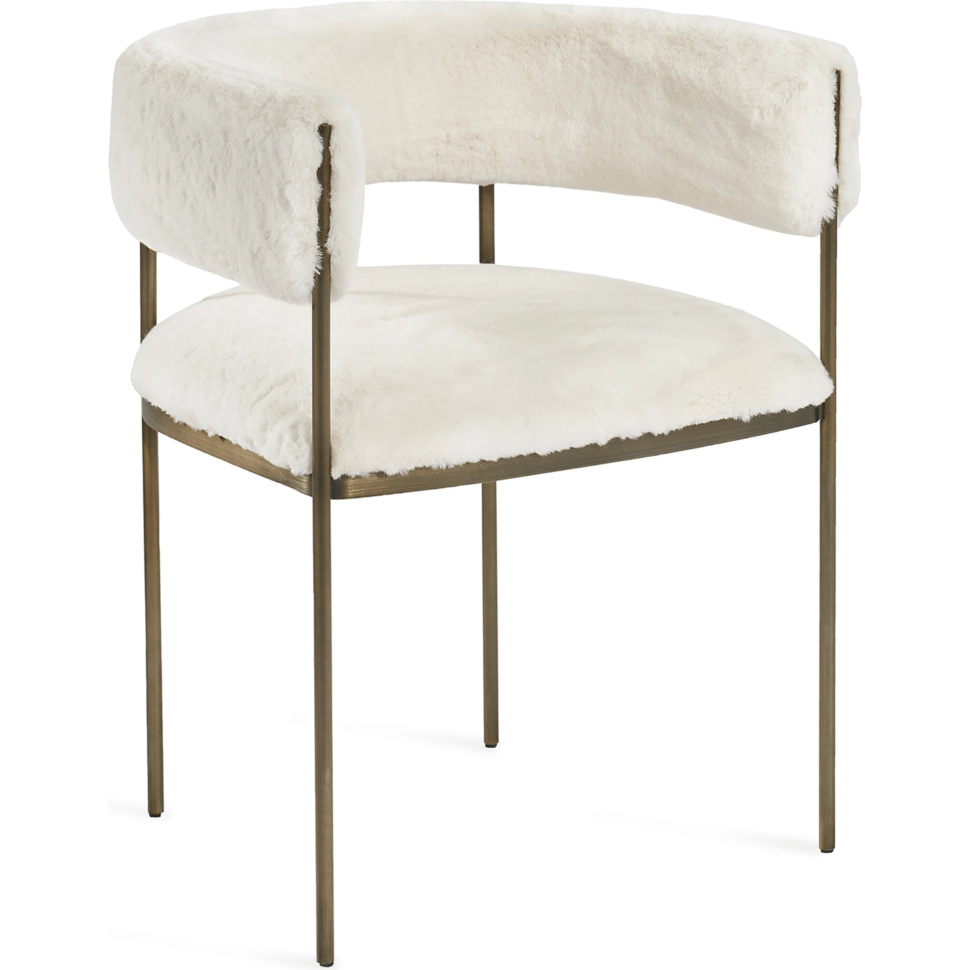 Ryland Dining Chair by Interlude Home in distressed charcoal, antique bronze. Made from faux leather, metal in a modern style.