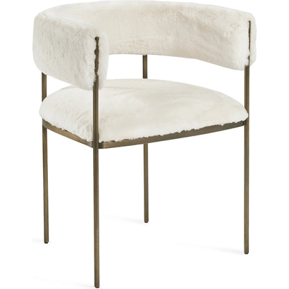 Ryland Dining Chair by Interlude Home in distressed charcoal, antique bronze. Made from faux leather, metal in a modern style.