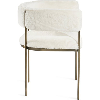 Ryland Dining Chair by Interlude Home in distressed charcoal, antique bronze. Made from faux leather, metal in a modern style.