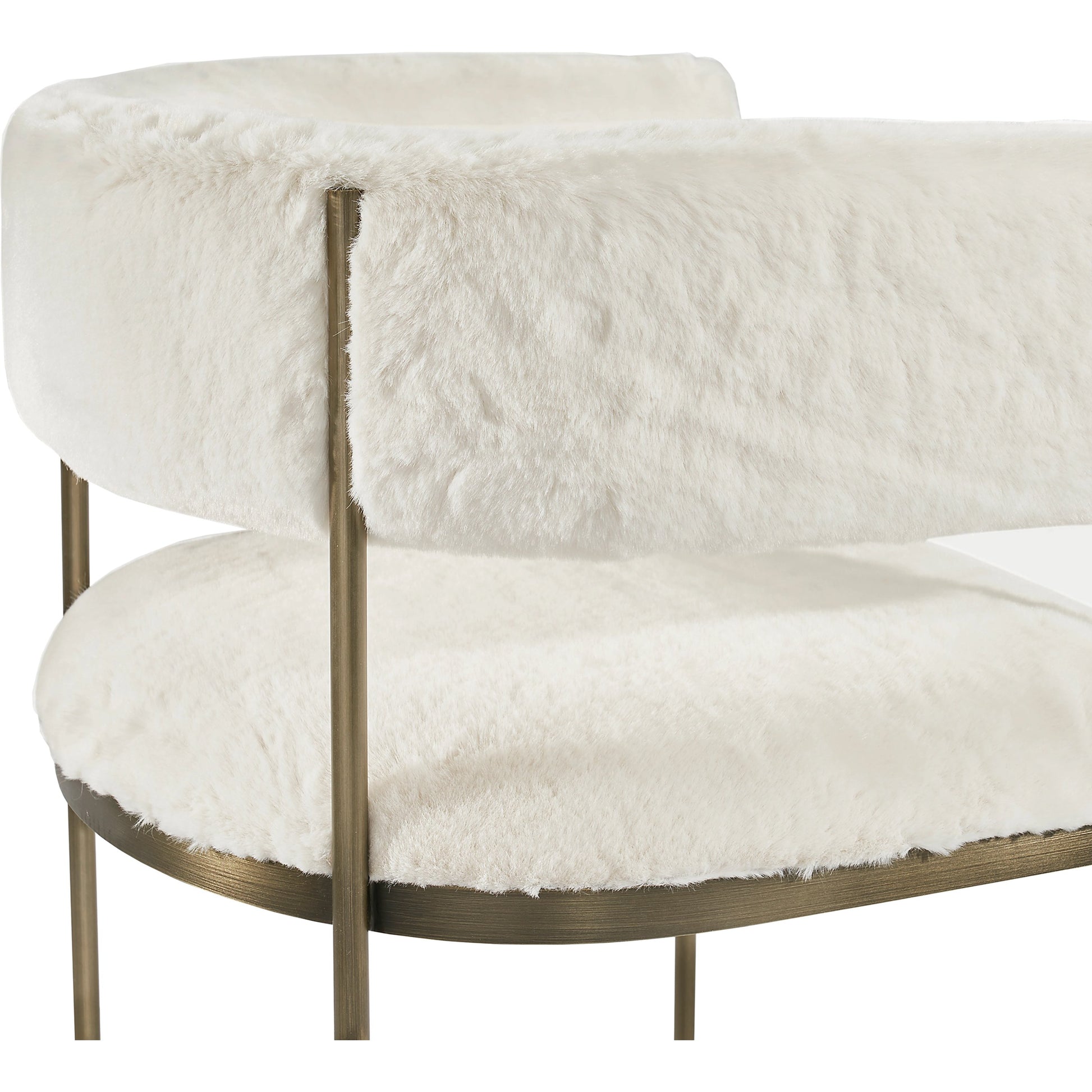 Ryland Dining Chair by Interlude Home in distressed charcoal, antique bronze. Made from faux leather, metal in a modern style.