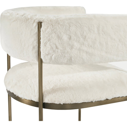 Ryland Dining Chair by Interlude Home in distressed charcoal, antique bronze. Made from faux leather, metal in a modern style.