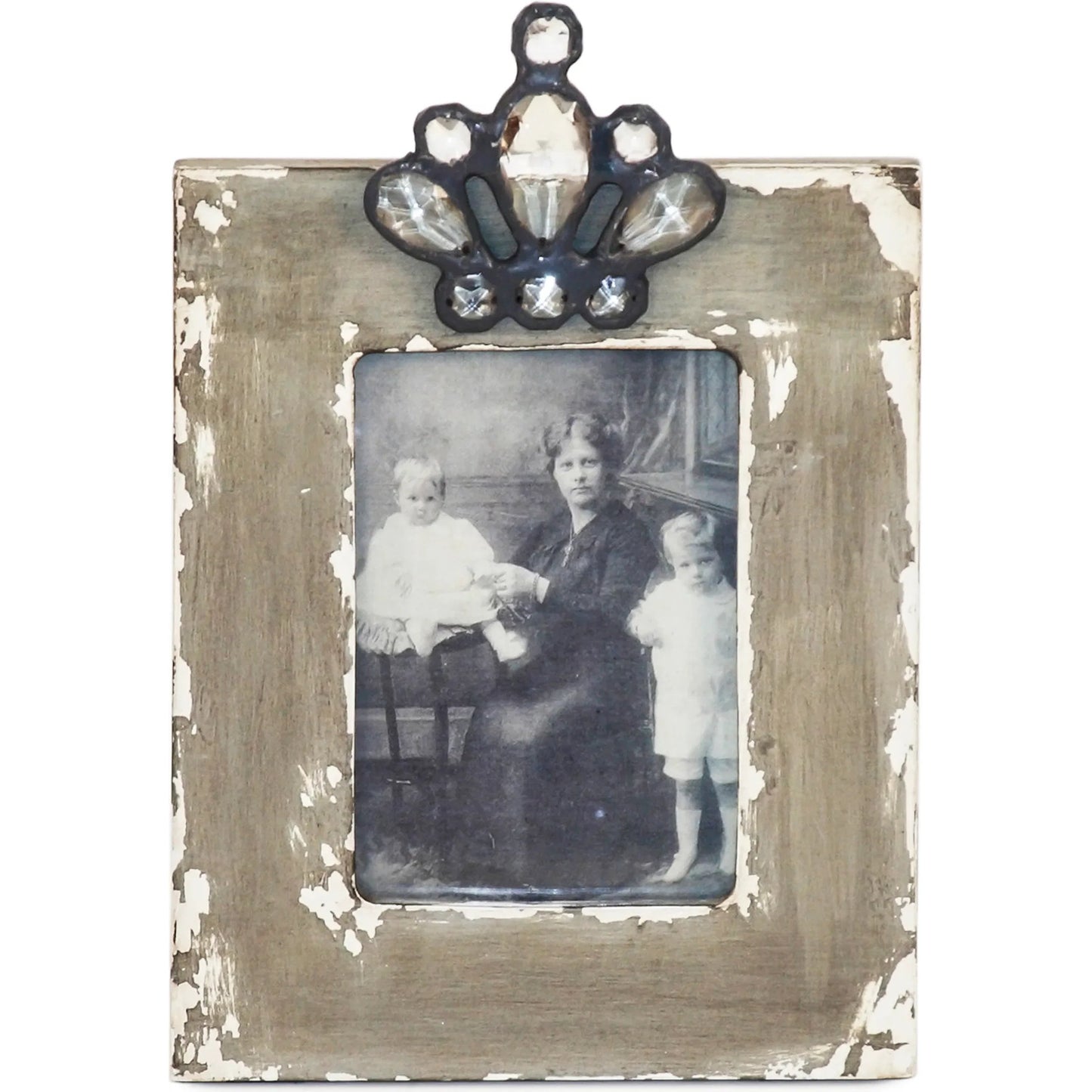 001 S-338537 | Primary Silo | Wood Grey Photo Frame by Zentique in distressed gray. Made from unique in a traditional style.