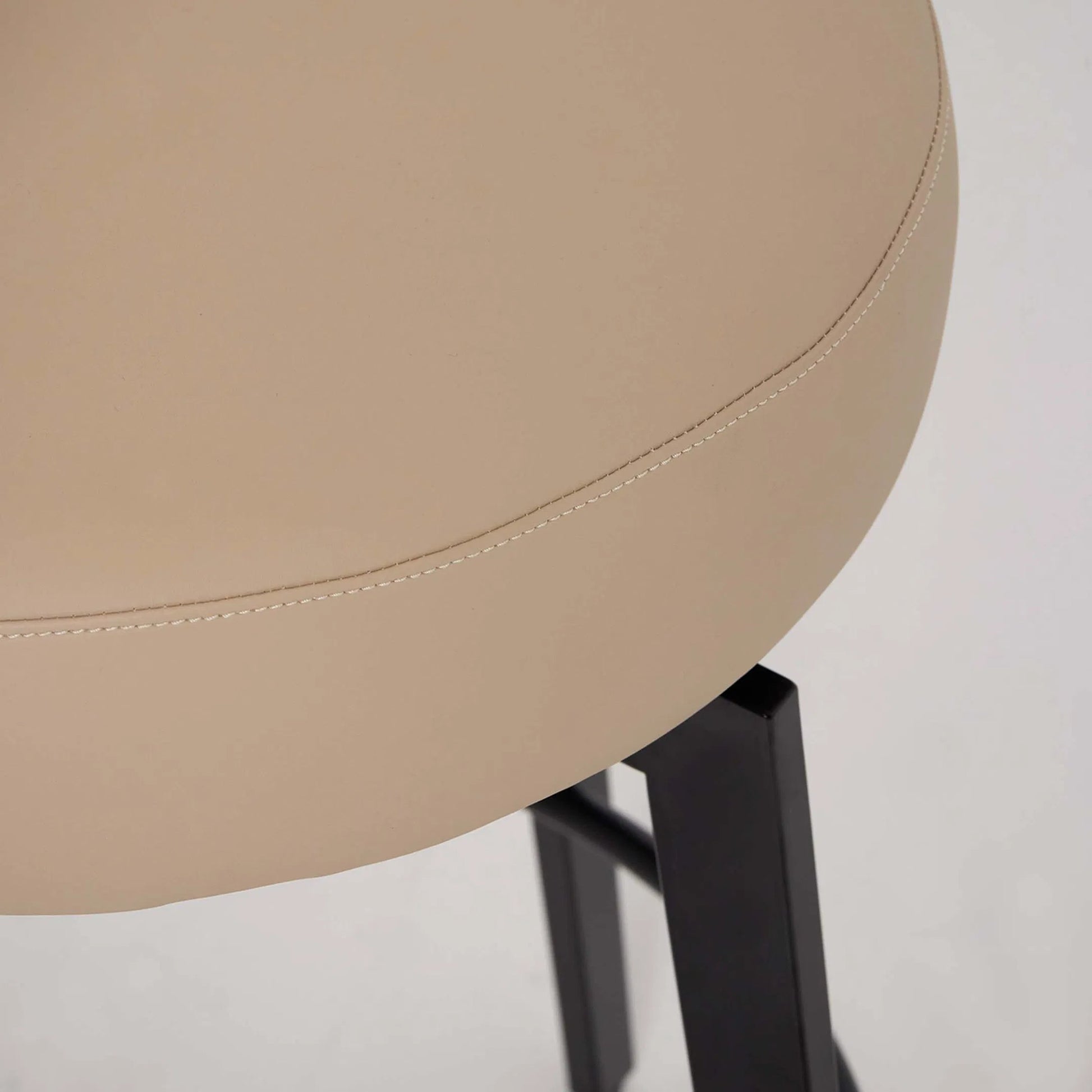 Clermont Counter Stool by Interlude Home. Made from stainless steel, vegan leather in a modern style.