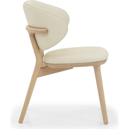 Soren Dining Chair by Interlude Home. Made from oak, vegan leather in a transitional style.