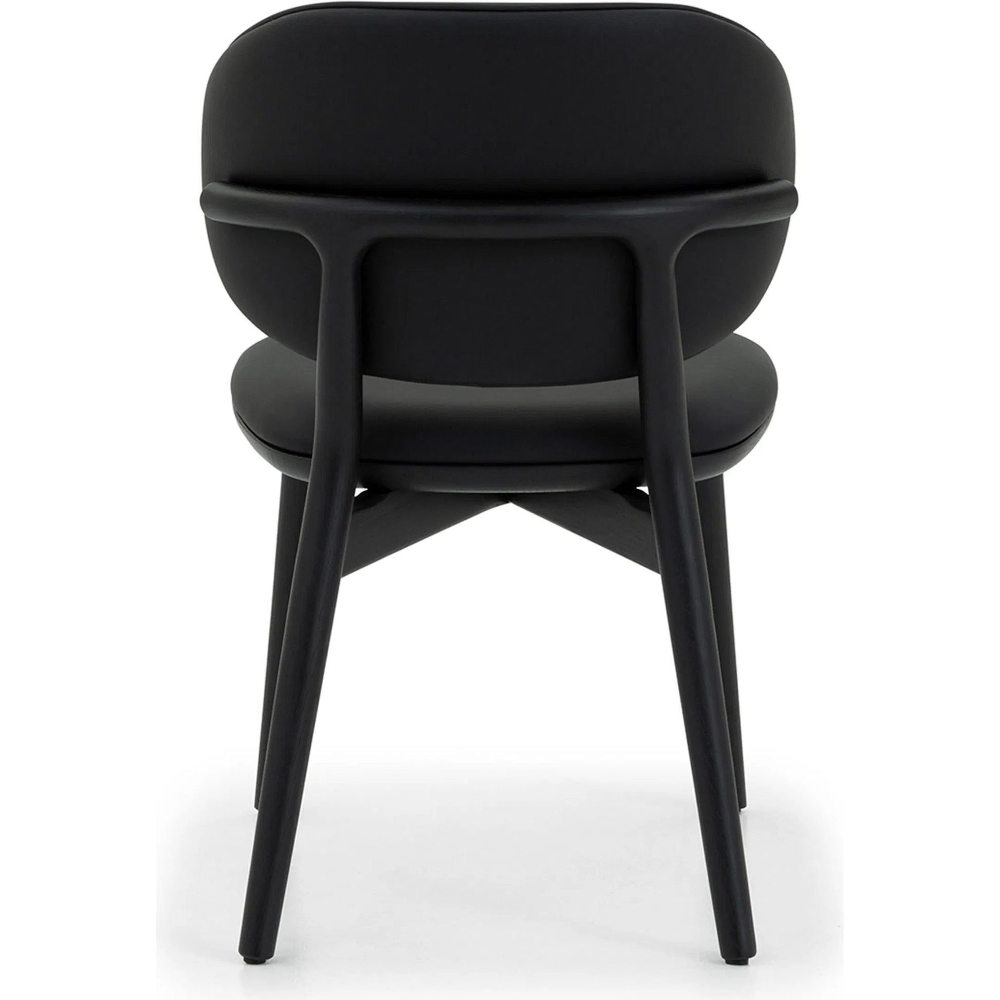 Soren Dining Chair by Interlude Home. Made from oak, vegan leather in a transitional style.