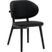Soren Dining Chair by Interlude Home. Made from oak, vegan leather in a transitional style.