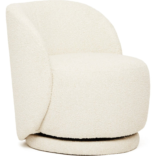 Oslo Swivel Lounge Chair by Interlude Home. Made from fabric in a transitional style.