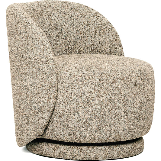 Oslo Swivel Lounge Chair by Interlude Home. Made from fabric in a transitional style.