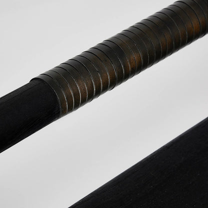 Madeira Bench by Interlude Home. Made from sunkai wood, leather in a traditional style.