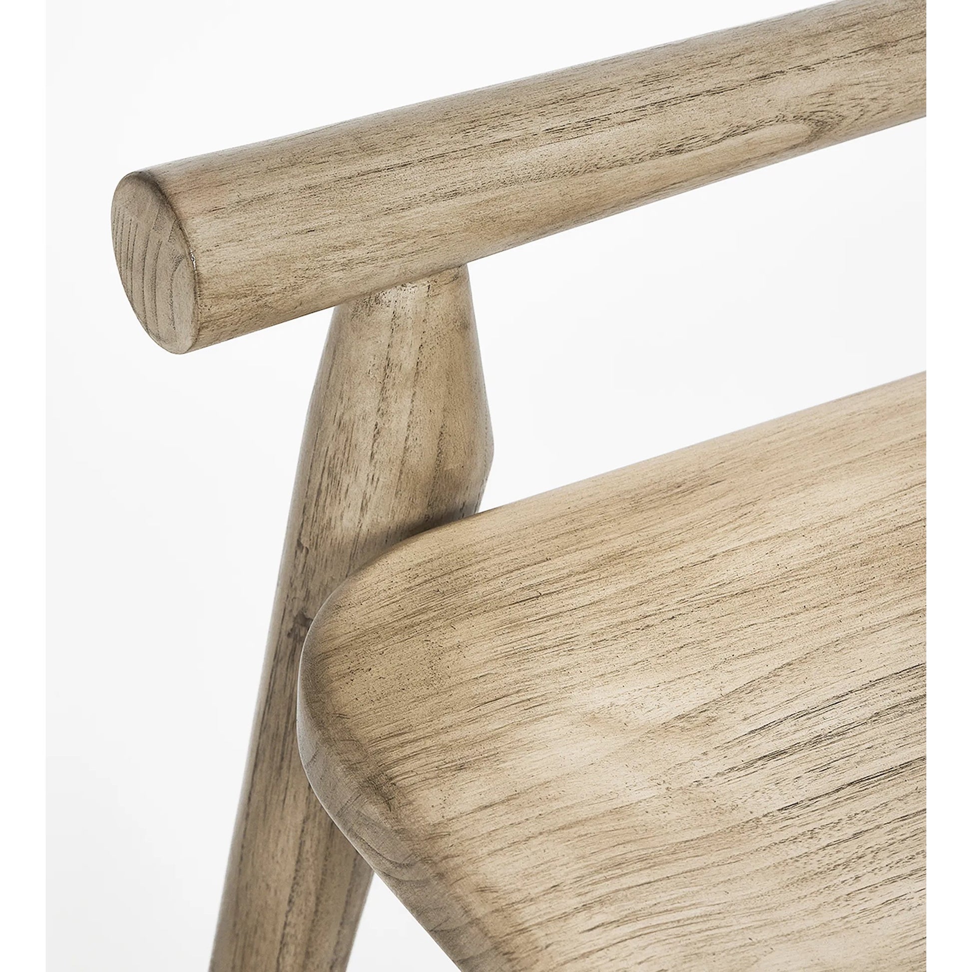 Madeira Bench by Interlude Home. Made from sunkai wood, leather in a traditional style.