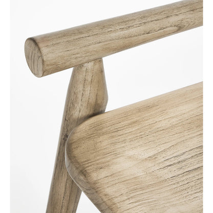 Madeira Bench by Interlude Home. Made from sunkai wood, leather in a traditional style.