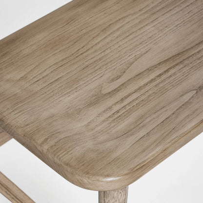Madeira Bench by Interlude Home. Made from sunkai wood, leather in a traditional style.