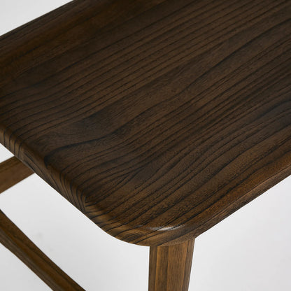 Madeira Bench by Interlude Home. Made from sunkai wood, leather in a traditional style.