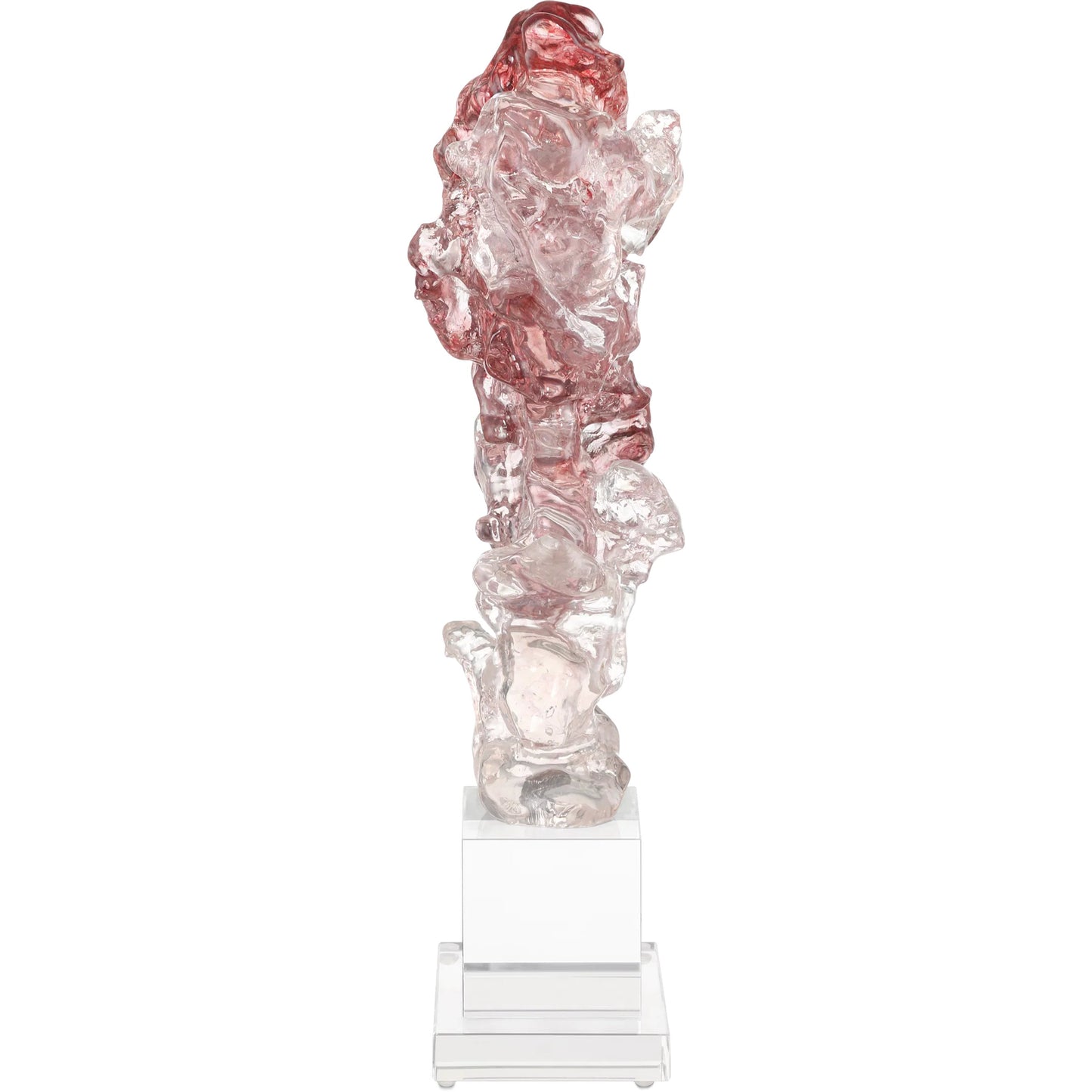 007 SI-2524303 | Additional Silo | Faux Rock Crystal Sculpture by Currey and Company in purple pink, clear. Made from composite, optic crystal in a modern style.